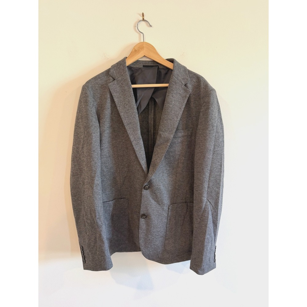 NWT J. Crew Knit Blazer Men's Medium Gray Jacket Sport Coat Wool Blend